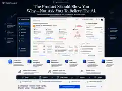 Representative TradeProcess AI historical strategy testing and evidence dashboard